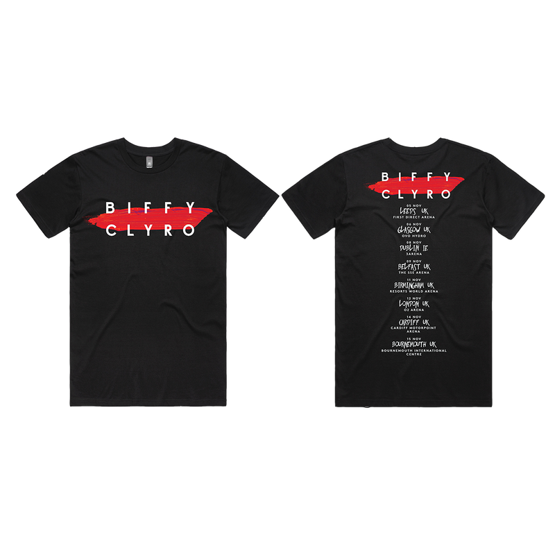 Paint Stroke 2022 Tour T Shirt Black